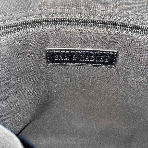 NWOT.  Sam & Hadley black leather purse. - Picture 4 of 5